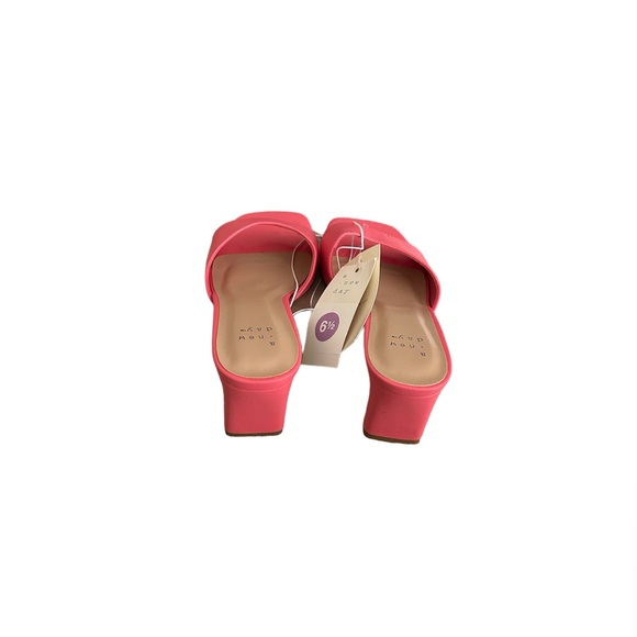 Lindie Women's A New Day Pink Memory Foam Mules 6,5 - Picture 3 of 4